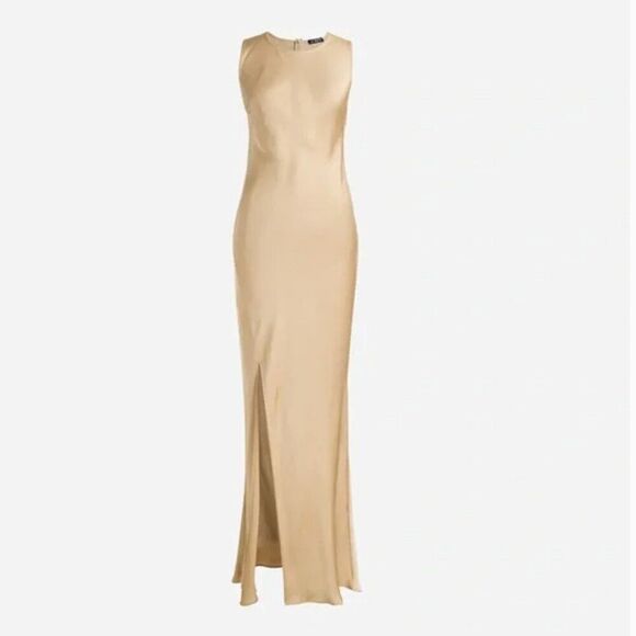 j. Crew by911 High-neck slip dress in luster crepe size 10 NWT - Picture 1 of 10